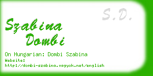szabina dombi business card